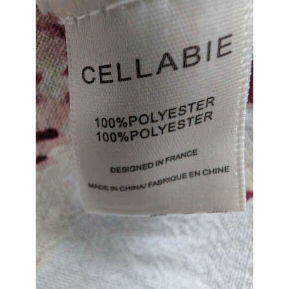 Cellabie Long Sleeve Floral Print Shirt Roll Tab Detai Womans Size 2XL Flaw - Picture 2 of 16